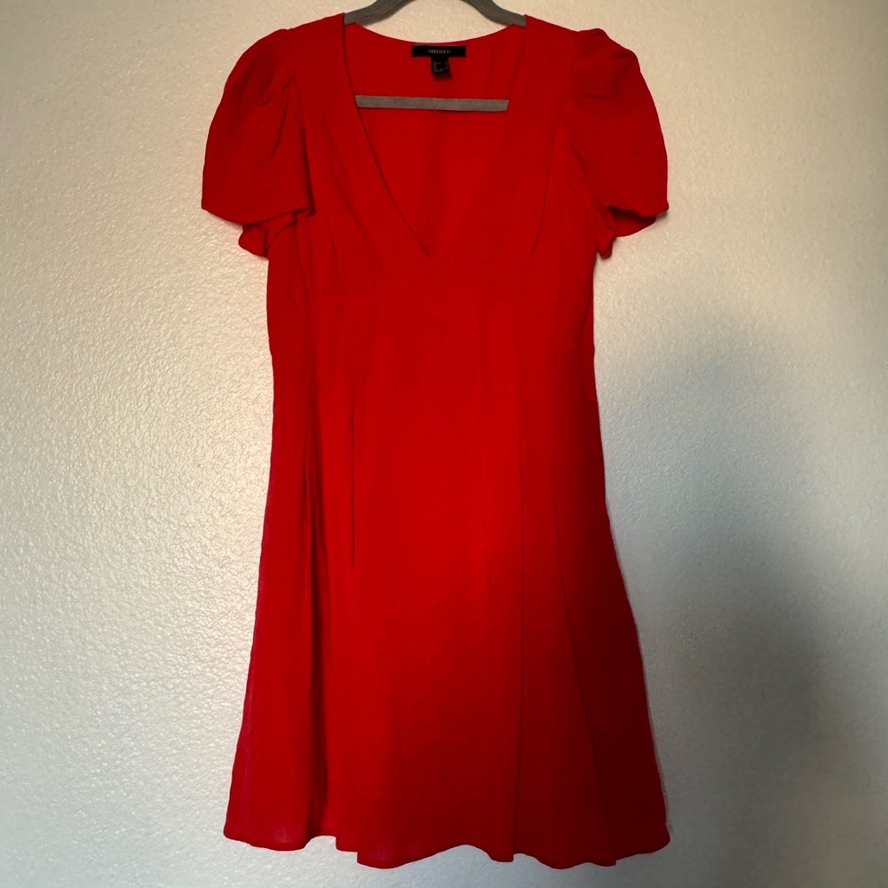 Vibrant Red Summer Dress
